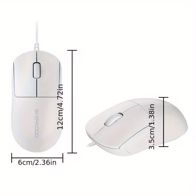 Wired USB Optical Mouse Compatible with Desktops And Laptops