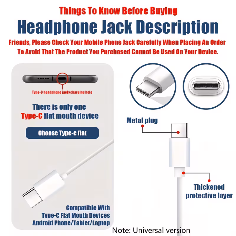 Wired Ear-Hook Headphones Designed for Sports, Comfortable for Long Wear, Compatible with Phones, Computers, Gaming, Live Streaming, And Karaoke. Features In-Line Controls with a Microphone for Clear Calls, Suitable for Running And Jumping Rope. Com
